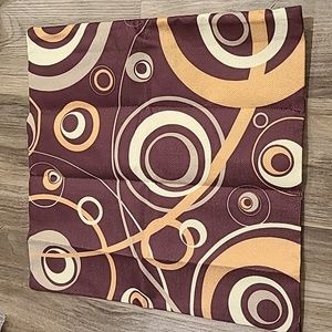 Throw pillow cover cotton linen 15.5x16in